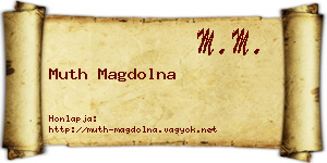 Muth Magdolna névjegykártya